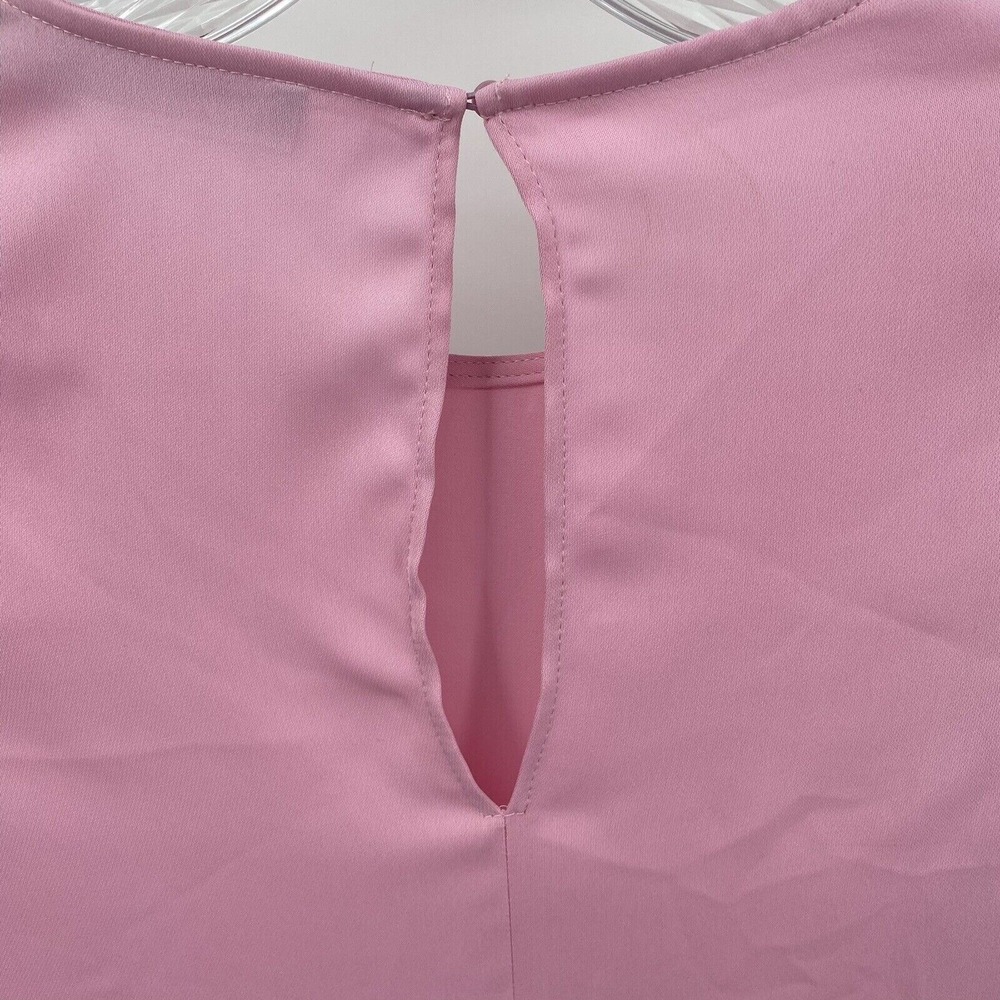 Zara Basic Collection Pink Blouse Ruffle Sleeves … - image 3